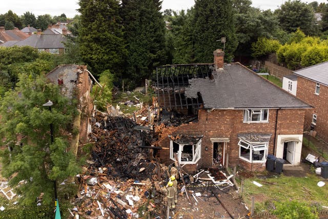 Great-grandmother Doreen Mace died in a ‘very significant’ explosion at a house in Kingstanding, Birmingham, thought to have been caused by a ‘decades-old’ faulty gas pipe join, an inquest has heard (Joe Giddens/PA)