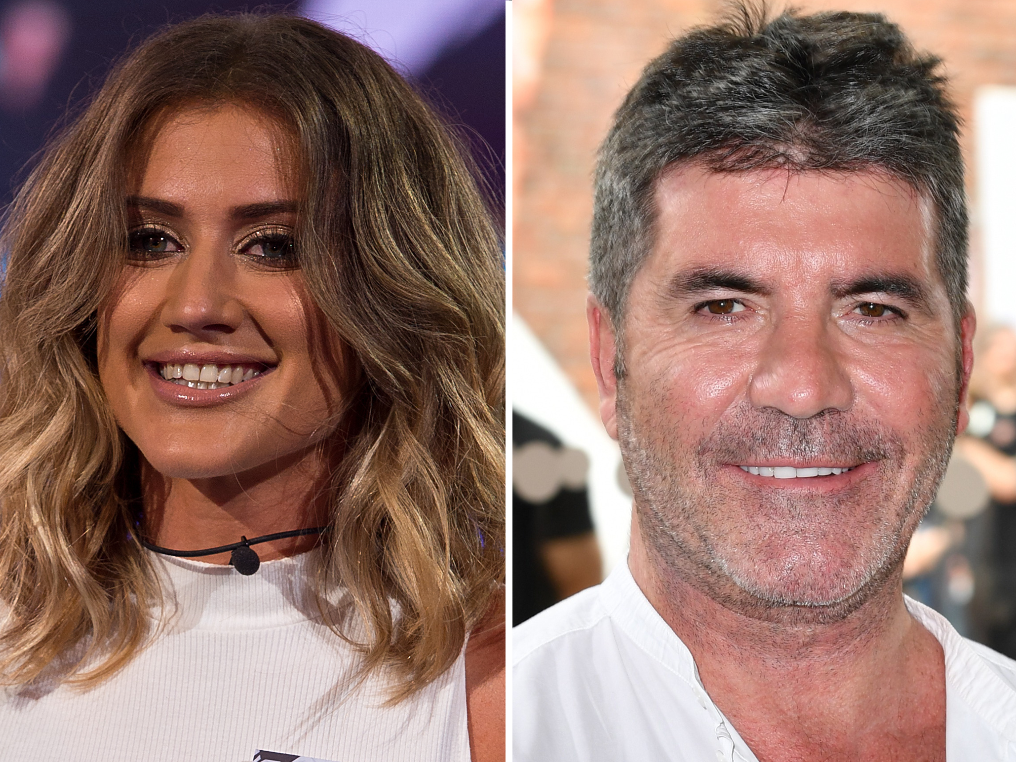 Katie Waissel and Simon Cowell