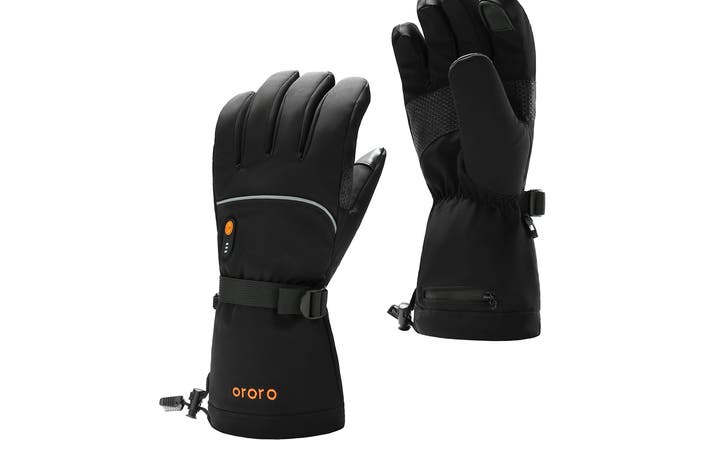 Ororo buffalo heated gloves, black