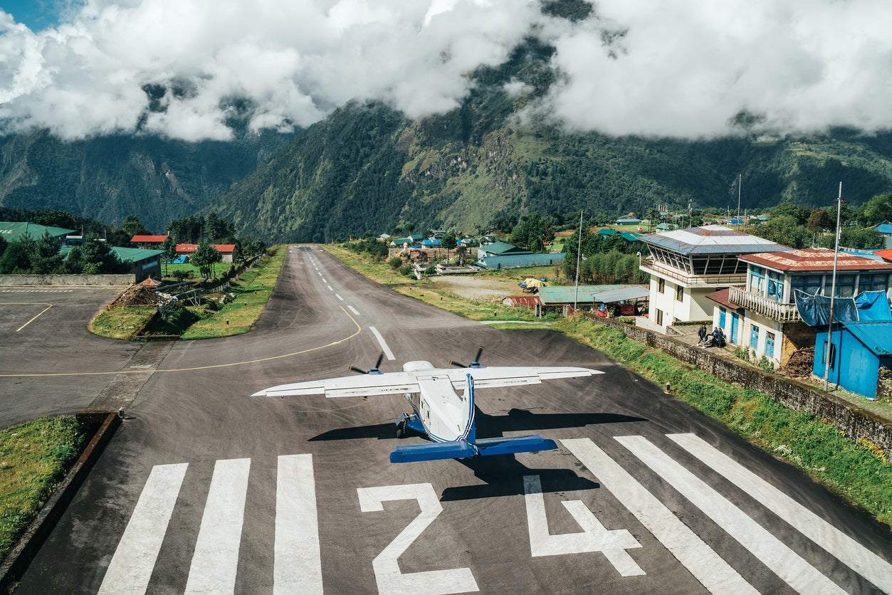 Lukla Airport in Nepal, deemed by the EU to be one of the world’s least safe countries for aviation