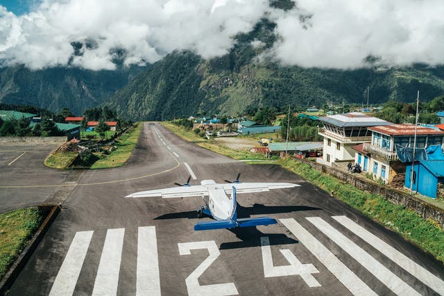 <p>Lukla Airport in Nepal, deemed by the EU to be one of the world’s least safe countries for aviation</p>