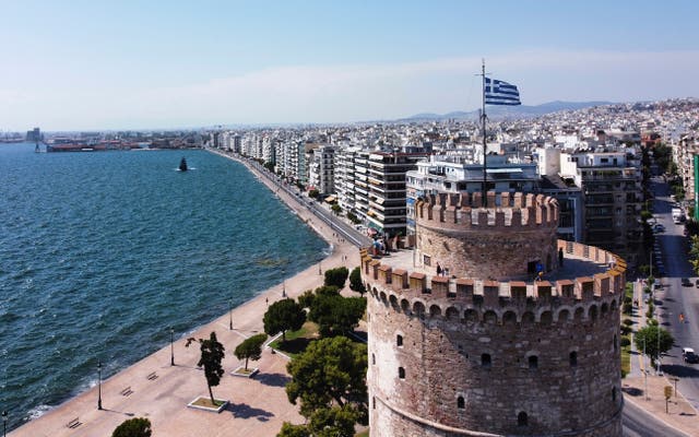 <p>The White Tower in Thessaloniki, Greece</p>