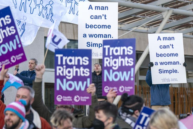 The UK Government has been accused of using the “nuclear option” after Westminster stepped in to block Holyrood legislation aimed at simplifying the gender recognition process in Scotland (Jane Barlow/PA)