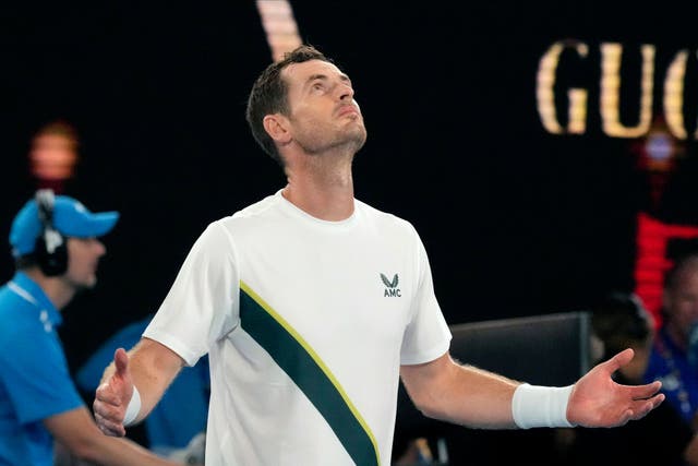 Andy Murray beat Matteo Berrettini in five sets (Aaron Favila/AP)