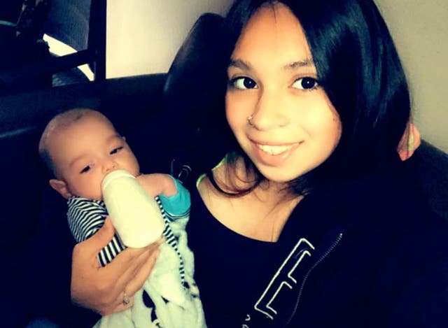 <p>Teen mom and infant son killed in Goshen shooting </p>
