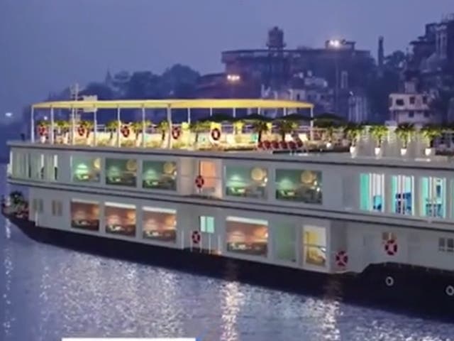 <p>Ganga Vilas, the world’s largest river cruise was flagged off by India’s prime minister Narendra Modi on 13 January </p>