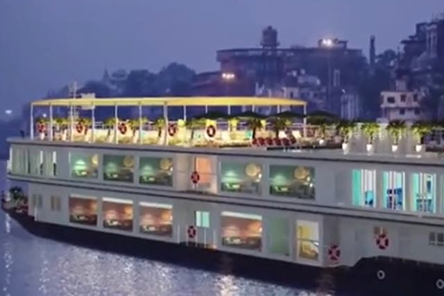 <p>Ganga Vilas, the world’s largest river cruise was flagged off by India’s prime minister Narendra Modi on 13 January </p>