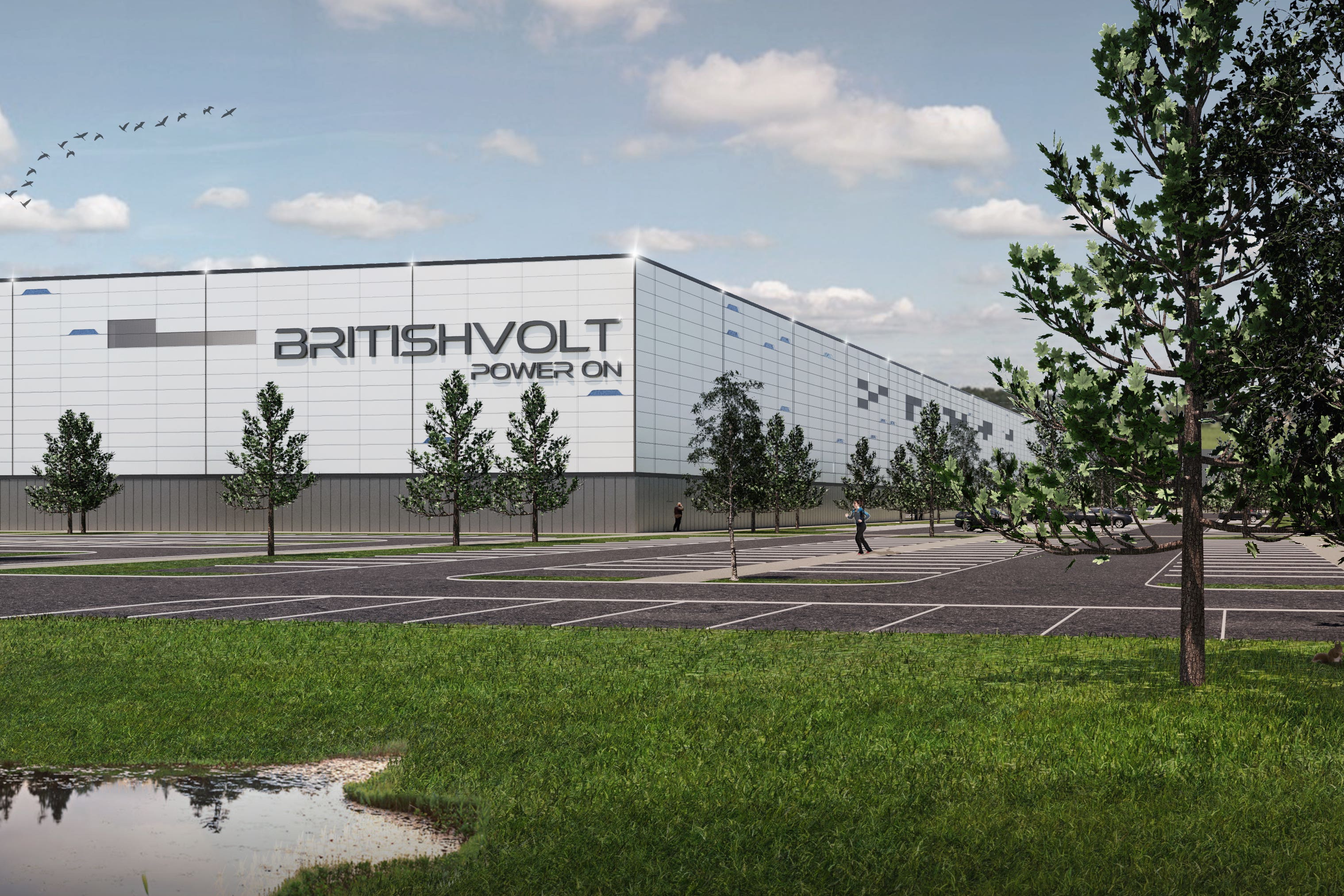 An artist’s impression of the planned factory in Blyth