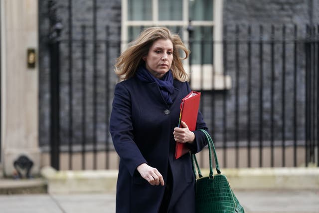 Leader of the House of Commons Penny Mordaunt leaving Downing Street after a Cabinet meeting (Kirsty O’Connor/PA)