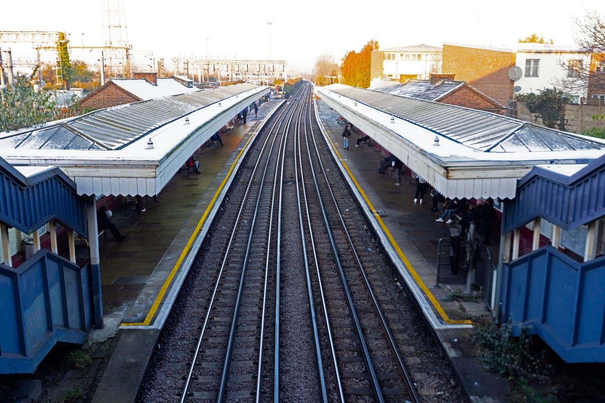 Two injured in double stabbing near London station as blood stains left on pavement