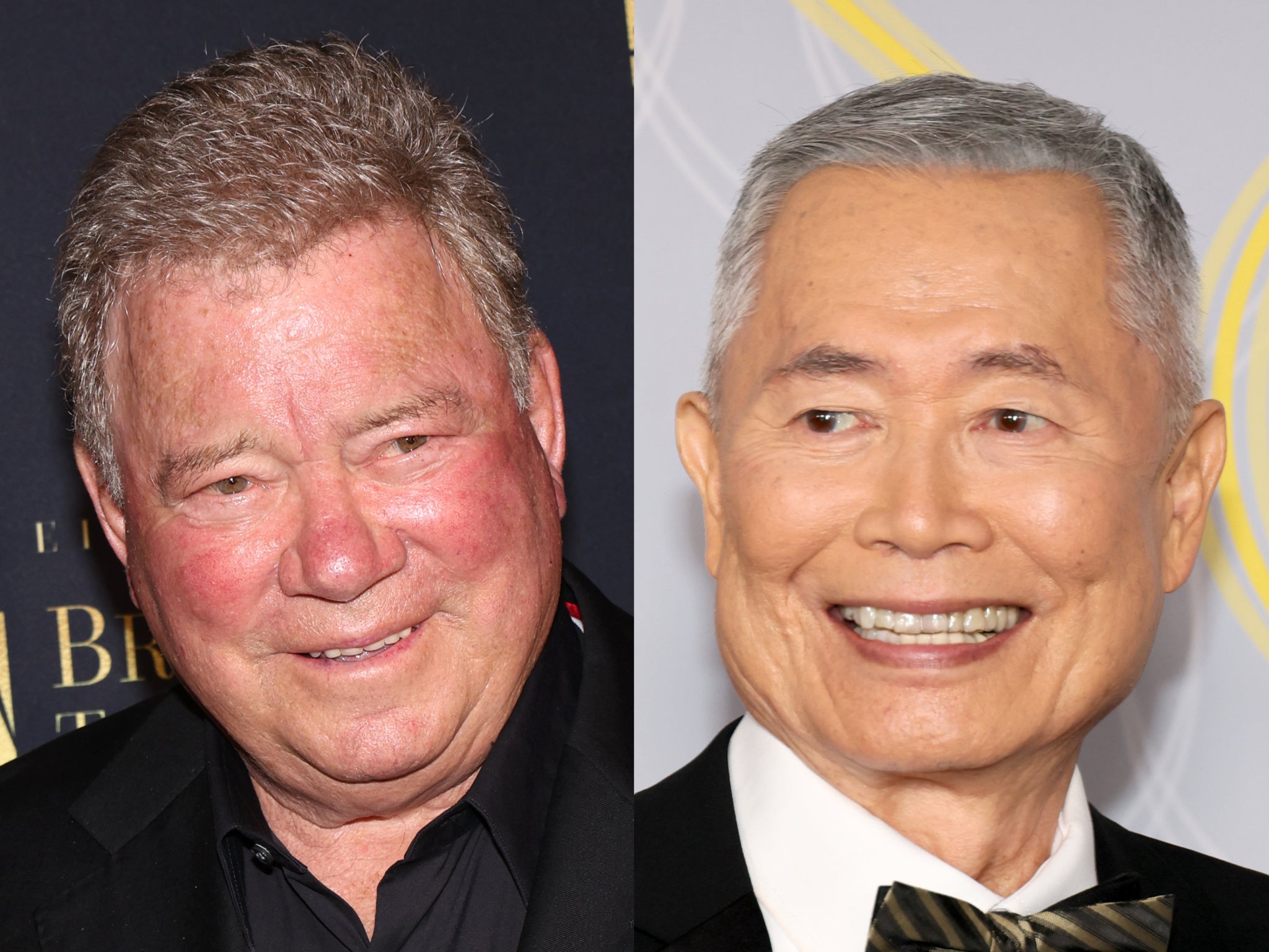 <p>William Shatner and George Takei</p>