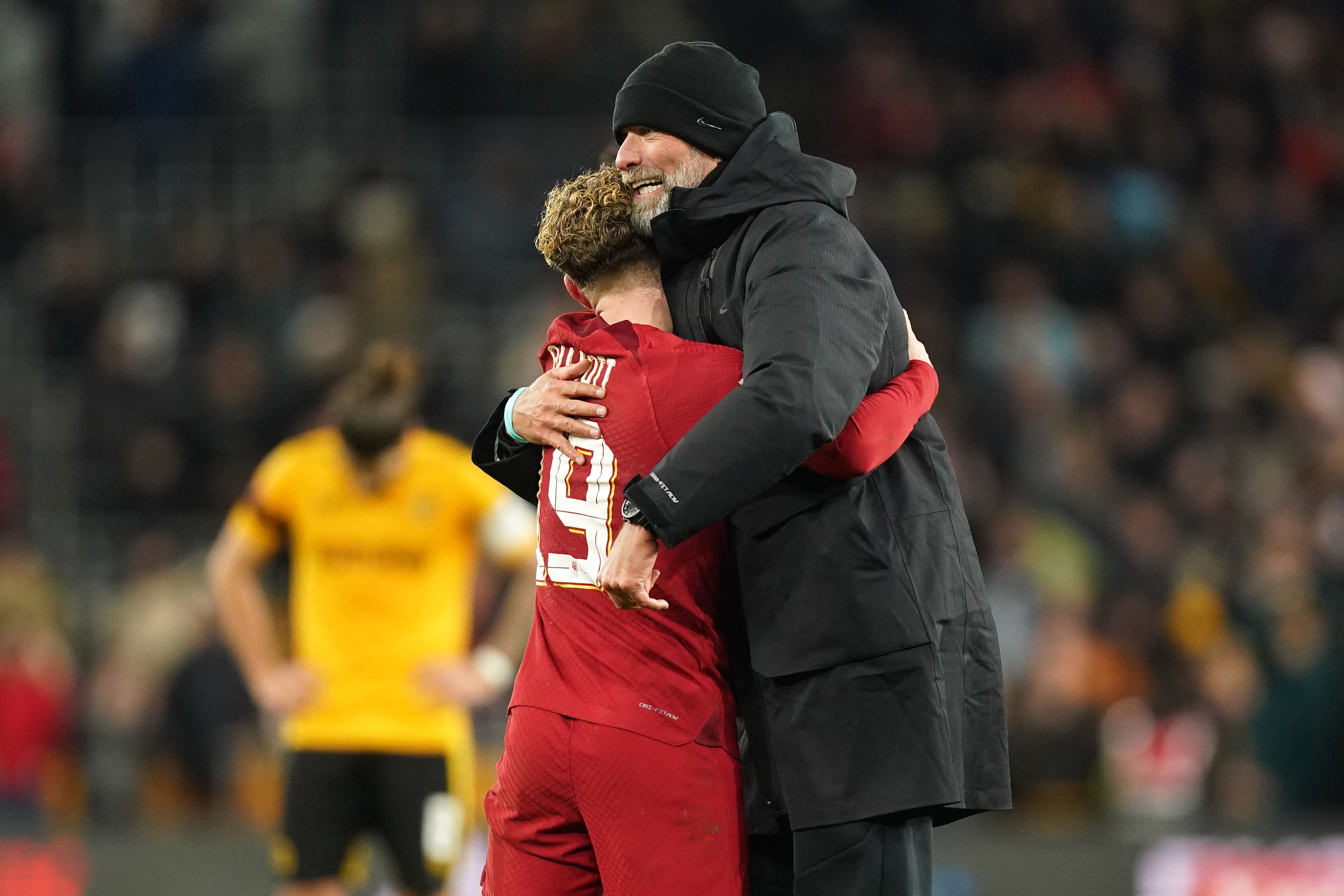 Jurgen Klopp was pleased with Harvey Elliott’s performance (Mike Egerton/PA)