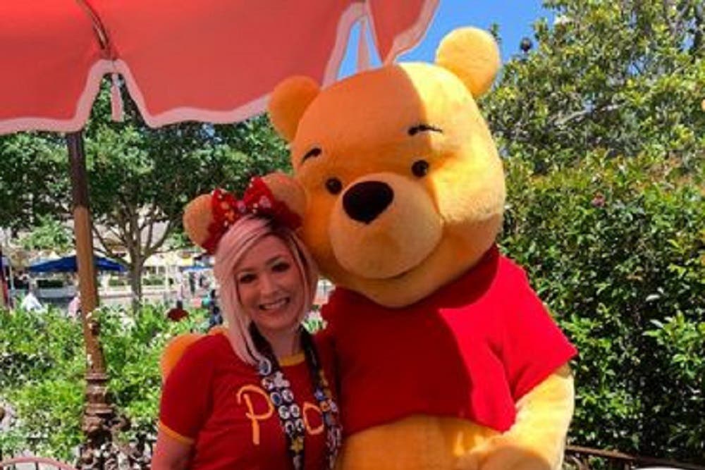 Denise Coxon’s first visit to see Winnie the Pooh after her cancer treatment (Denise Coxon)