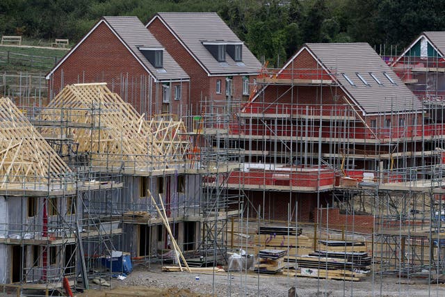 Money is being released to support housebuilding (Gareth Fuller/PA)