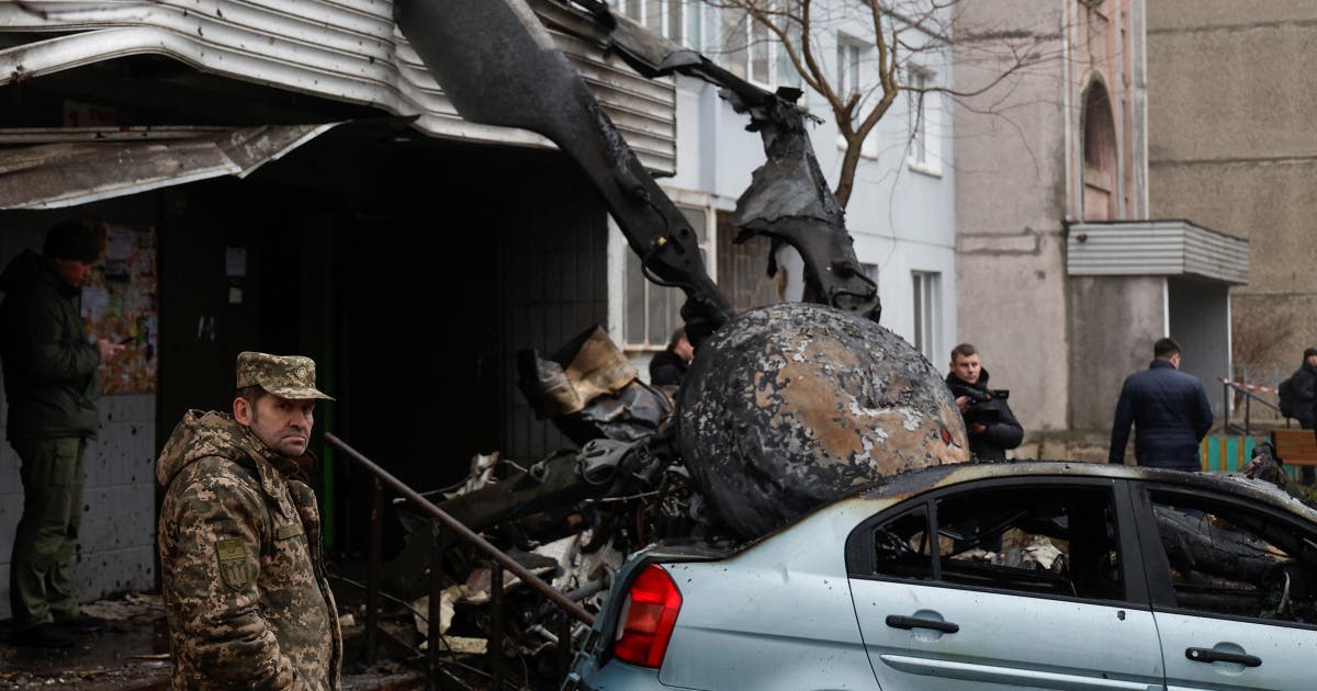 Ukraine&rsquo;s interior minister among 16 killed as helicopter crashes near Kyiv nursery