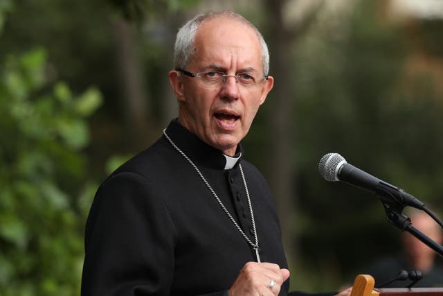 The Archbishop of Canterbury, Justin Welby, has revealed a change in the church’s stance (Yui Mok/PA)
