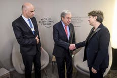 At Davos, UN chief warns the world is in a 'sorry state'