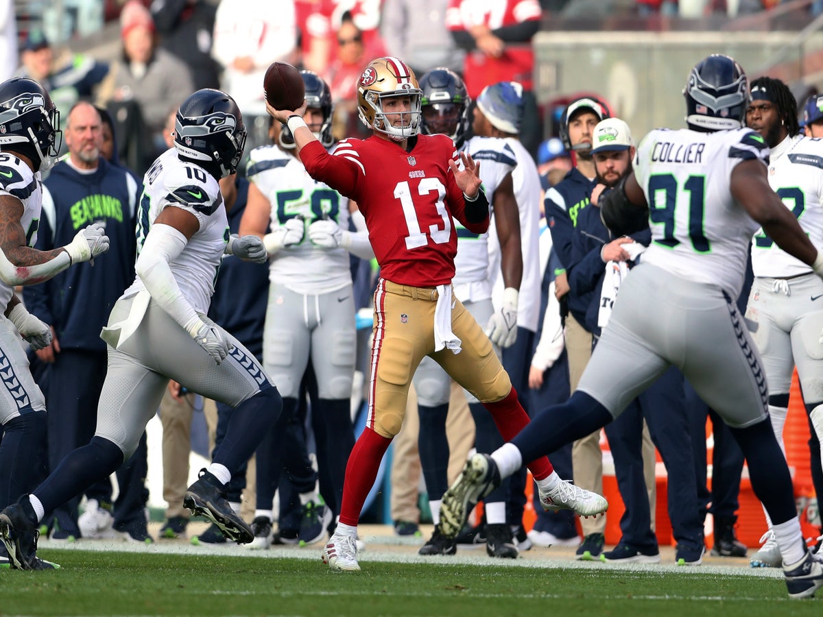 Brock Purdy helps 49ers beat Seahawks 41-23 in playoffs