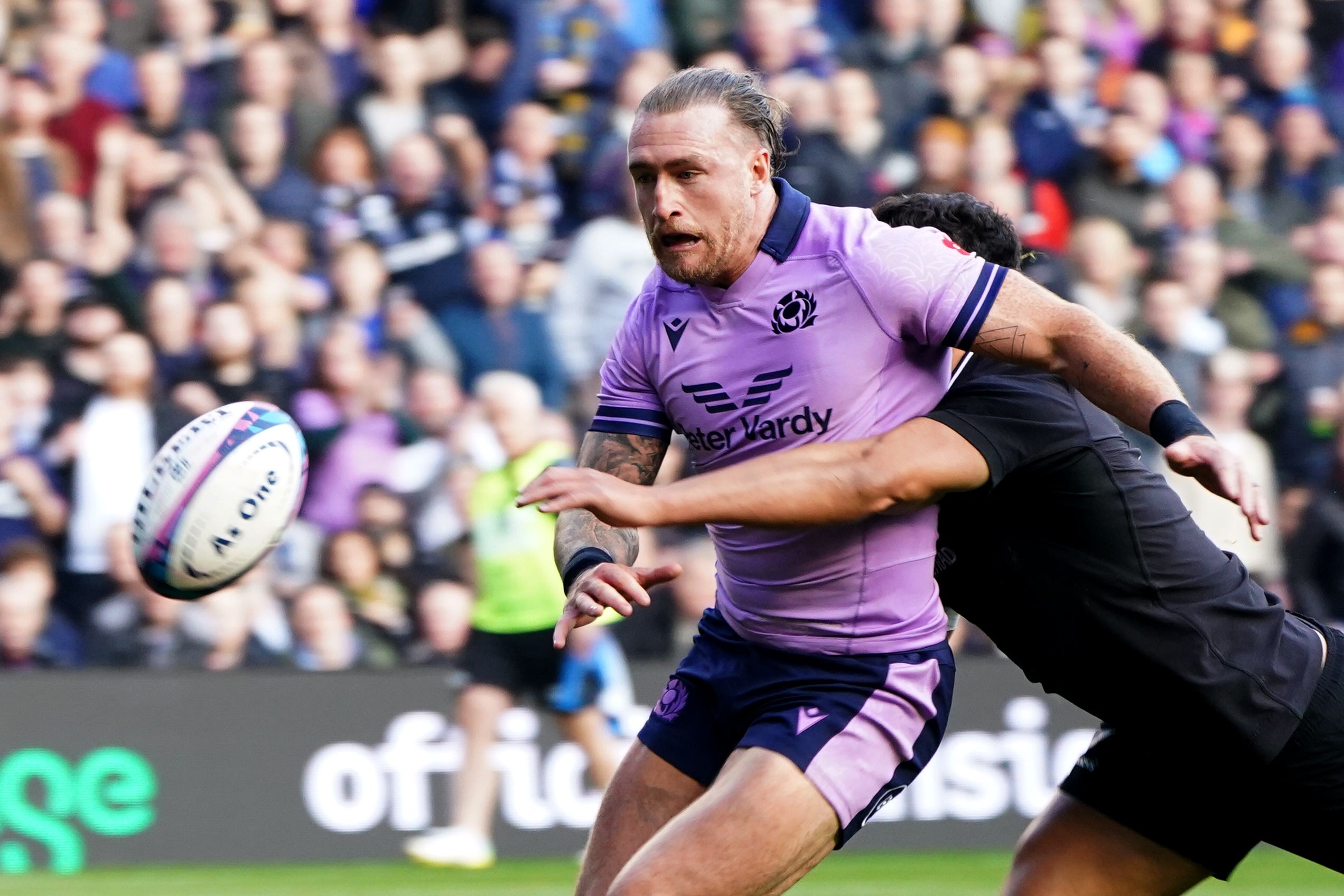 Scotland full-back Stuart Hogg is currently sidelined due to a heel injury (Jane Barlow/PA)