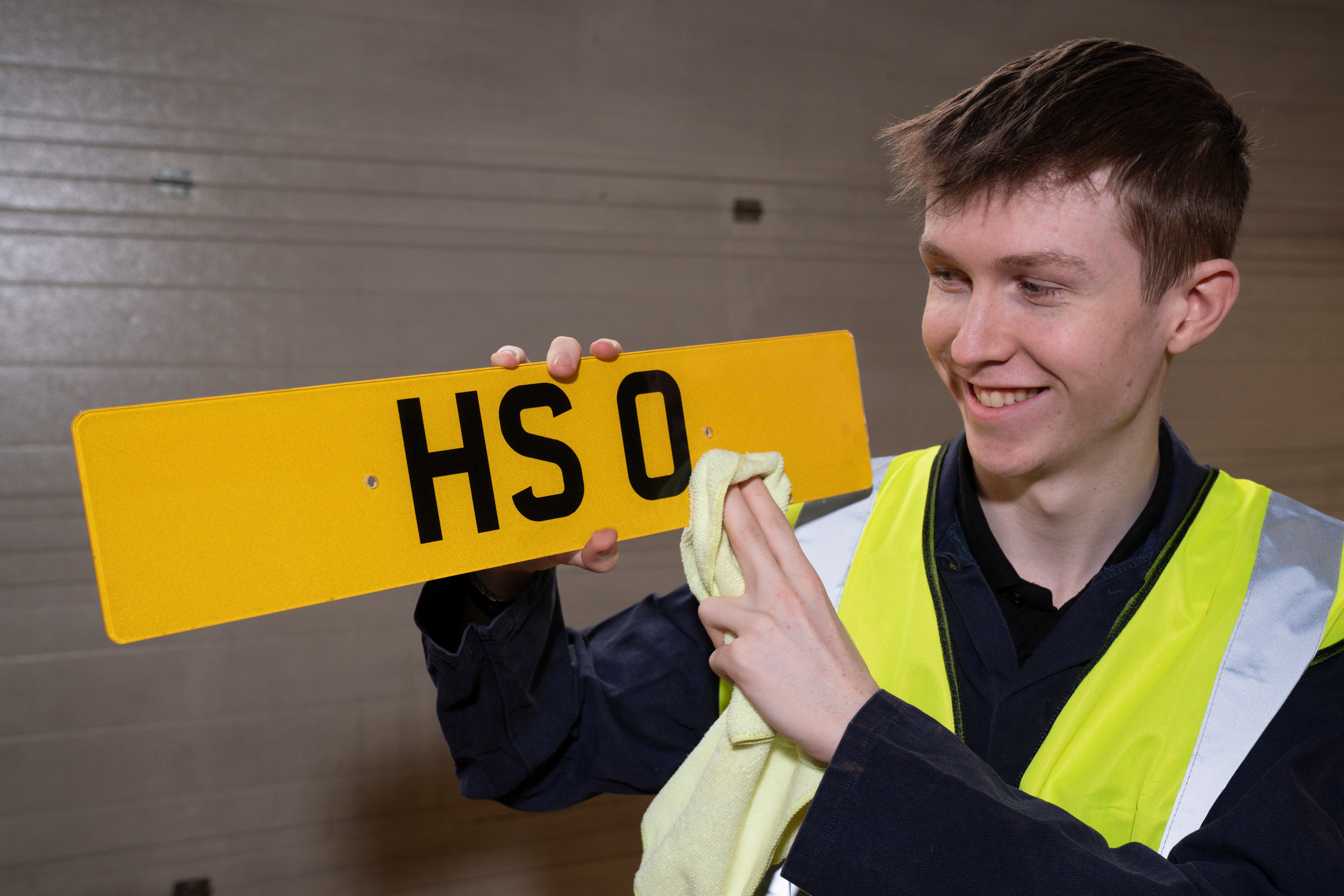 The council hopes the number plate could attract interest from celebrities with the initials HS (Mark Gibson/PA)