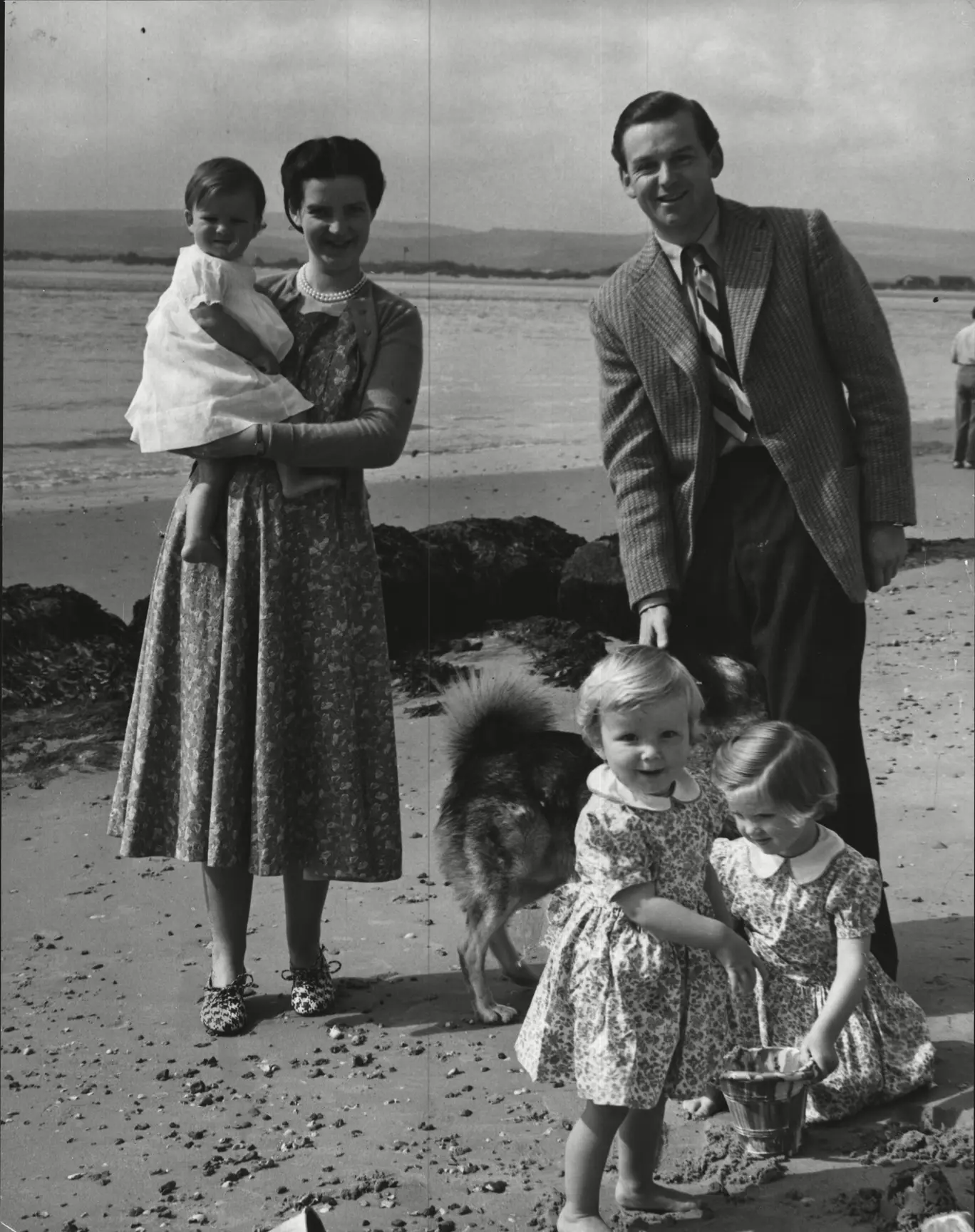 Mary Anna and Toby Marten, pictured with three of their daughters in June 1954