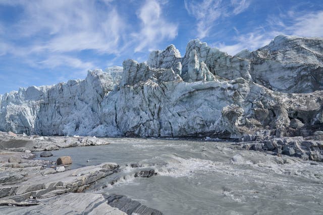 The ice calving front of the Russel Glacier in Kangerlussuaq, Greenland (The Alfred Wegener Institute)