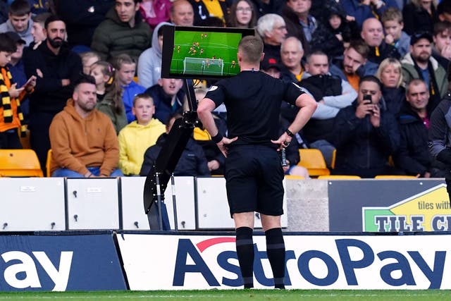 Referees at the Club World Cup will communicate decisions taken after VAR checks to the crowd in the stadium as part of a new trial (Martin Rickett/PA)