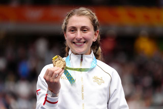 Dame Laura Kenny has announced she is expecting her second child (John Walton/PA)