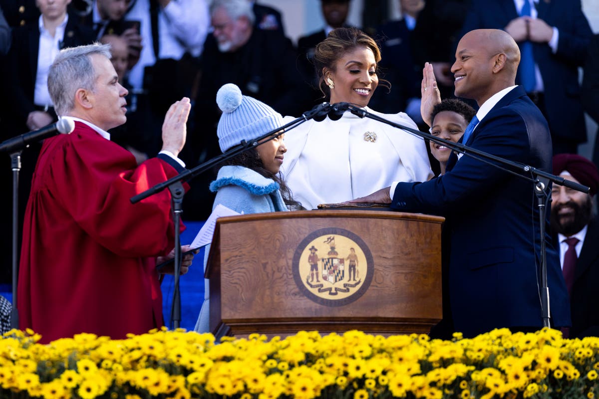 Wes Moore inauguration Democrat sworn in as Maryland’s first Black
