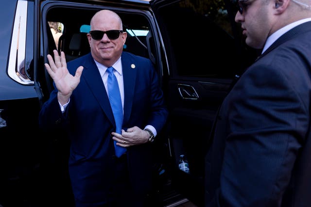 <p>Larry Hogan, former governor of Maryland, shook up the Senate race when he announced his candidacy </p>