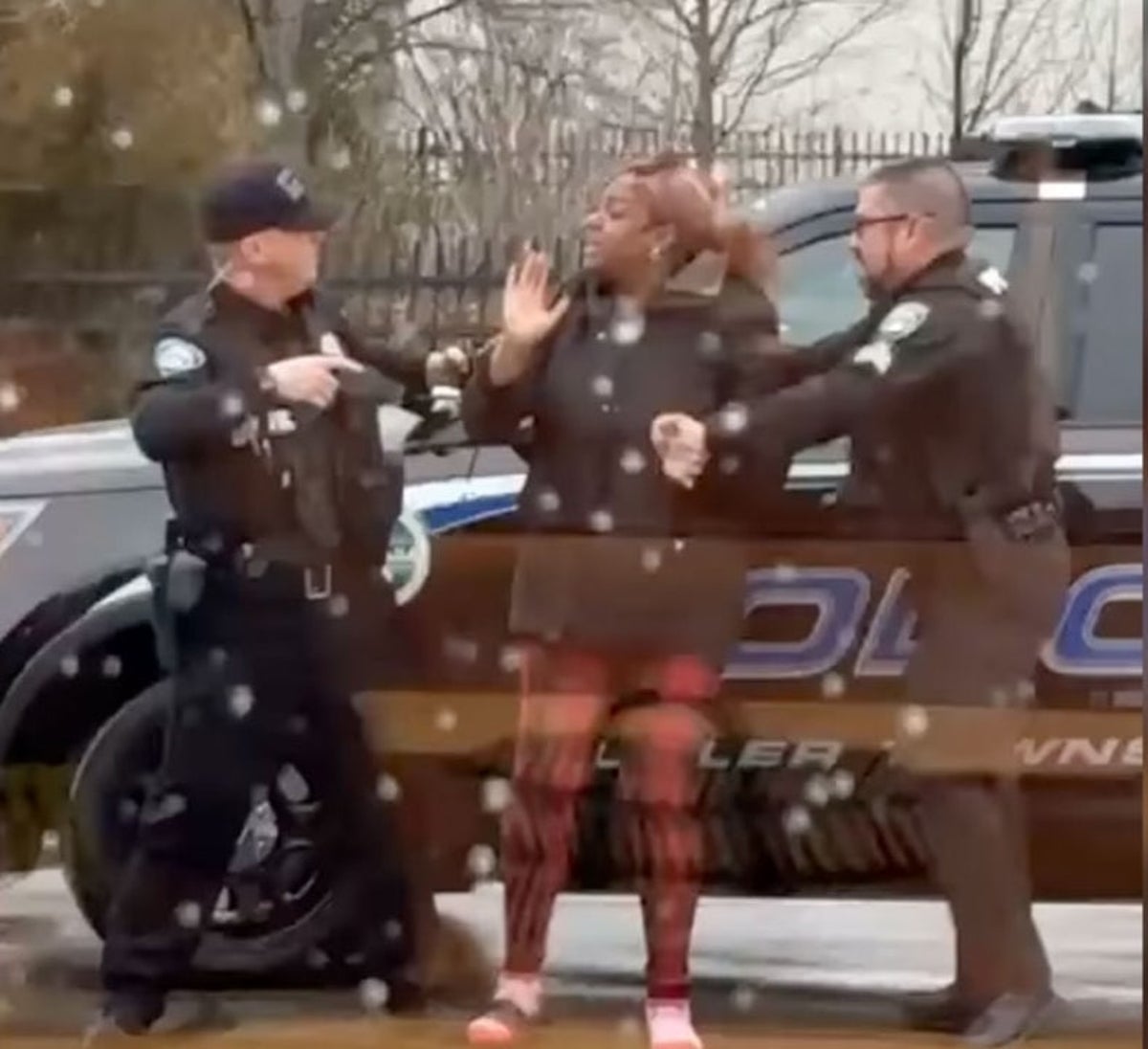 Video shows Ohio cop repeatedly punch Black woman over an incident involving slice of cheese