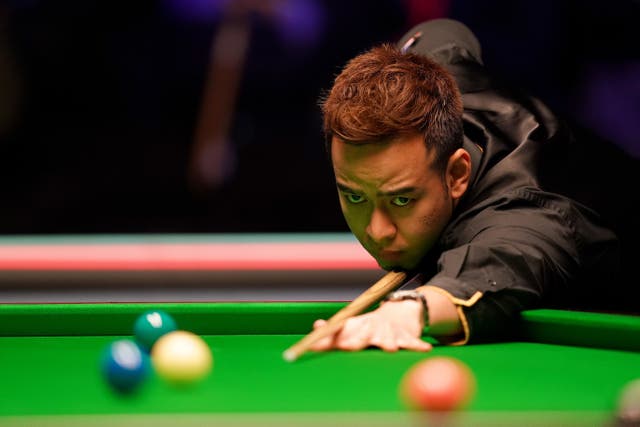 Noppon Saengkham, pictured, beat Ronnie O’Sullivan for the first time (Martin Rickett/PA)