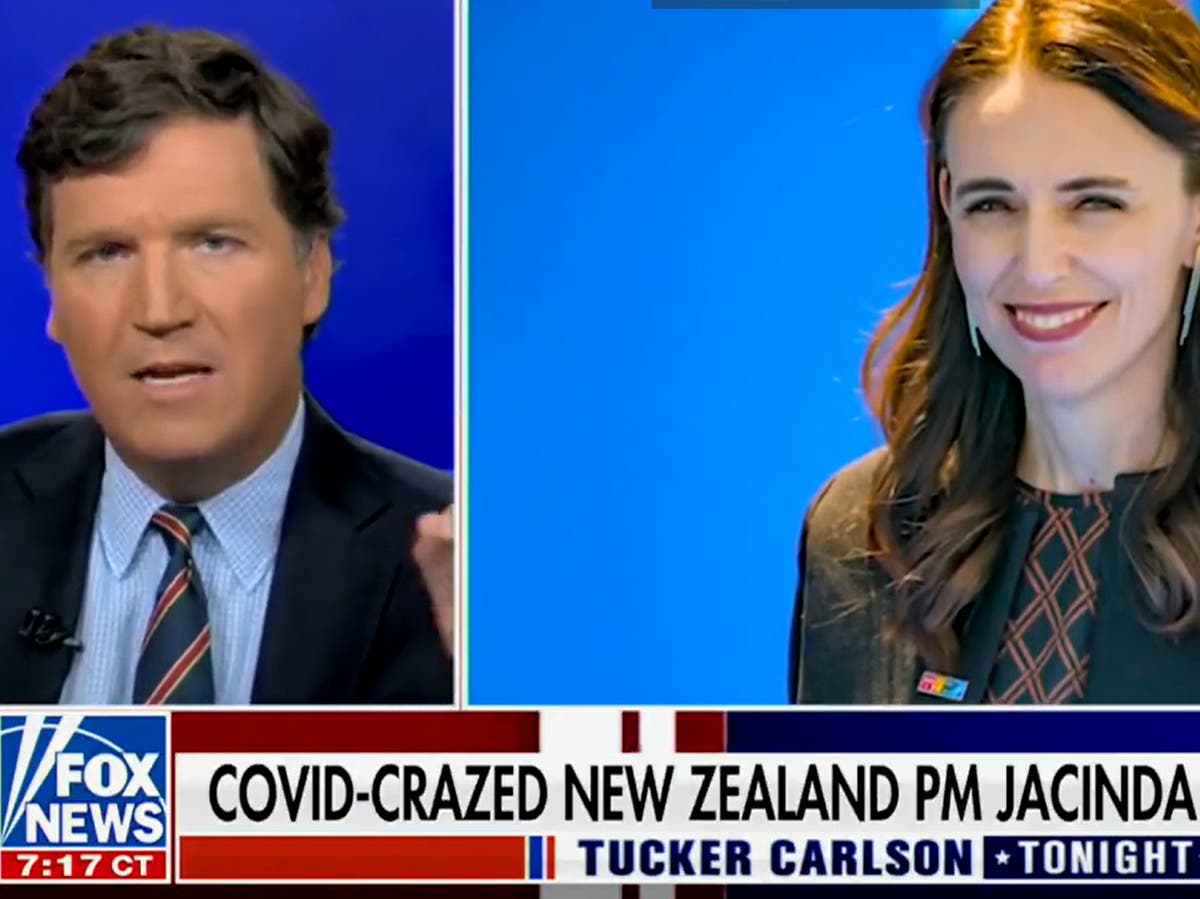 Tucker Carlson dubs Jacinda Ardern &lsquo;lady with the big teeth&rsquo; and &lsquo;Chinese puppet&rsquo; while garbling her name