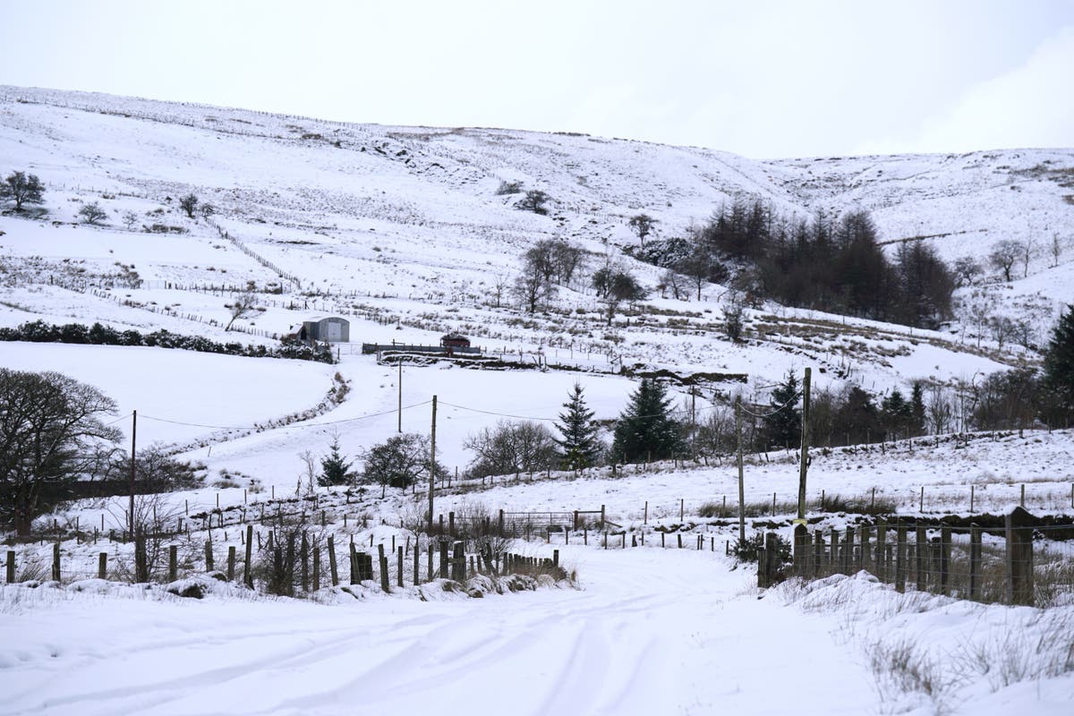 Minus 10C temperatures recorded on UK’s coldest night of 2023 so far