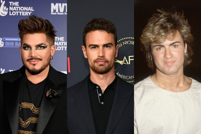 <p>Adam Lambert, Theo James, George Michael</p>