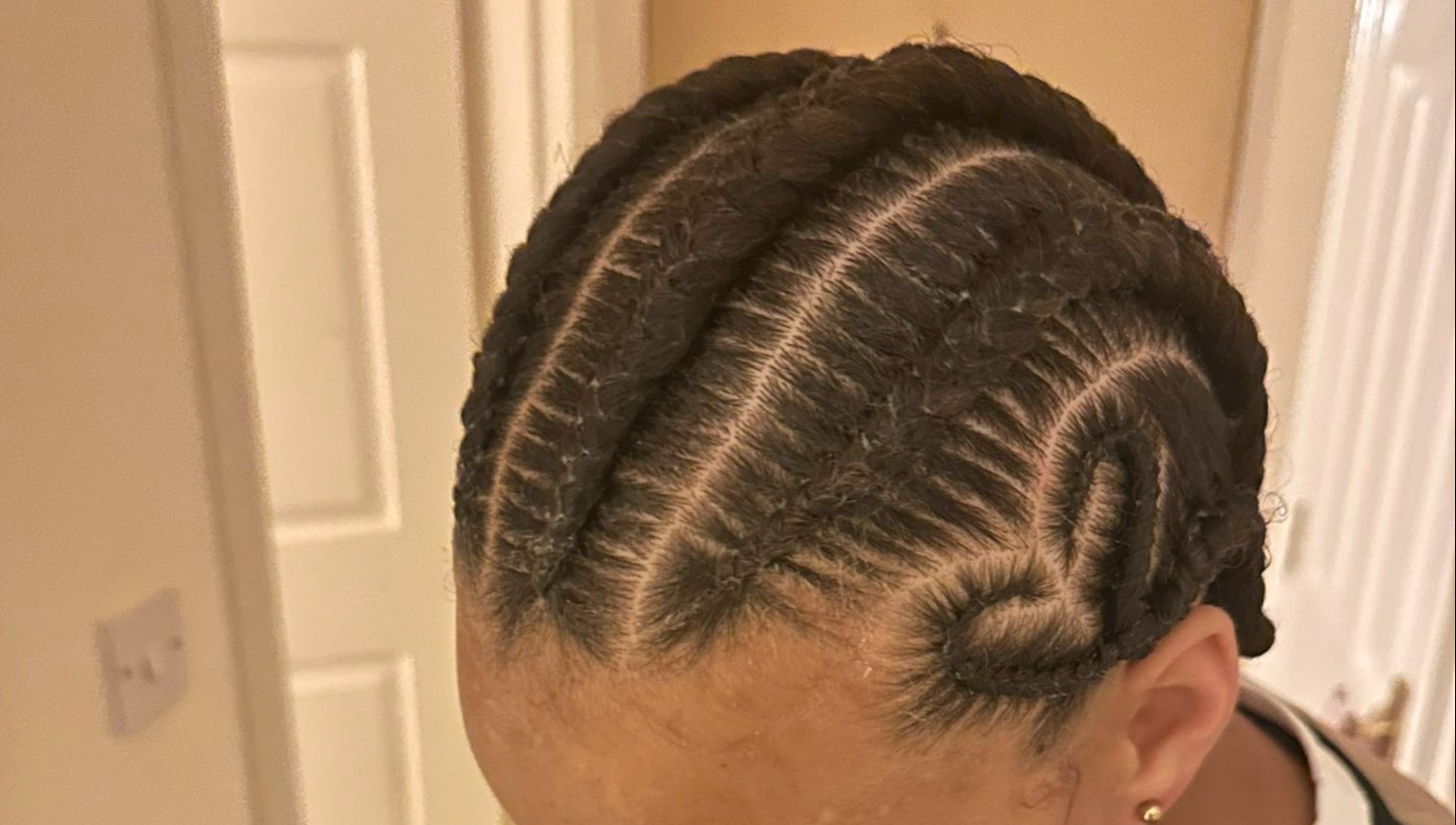 even tho i always look like a kid with only natural hair styles i love... |  cornrows on natural hair | TikTok