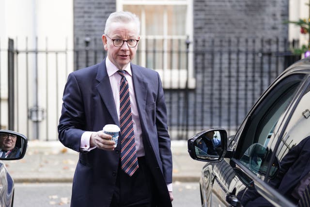 Levelling Up Secretary Michael Gove highlighted that some parts of London and the South East need investment (James Manning/PA)