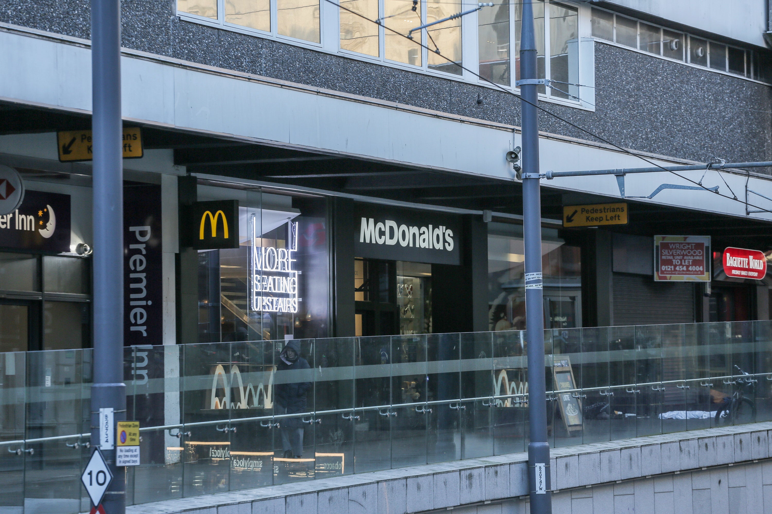 McDonald’s outside Grand Central station in Birmingham