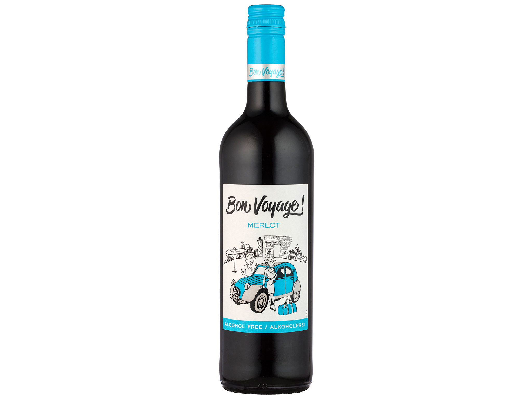 Bon Voyage alcohol free merlot red wine