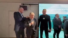 Boris Johnson awarded honorary ‘citizen of Kyiv’ medal in Davos