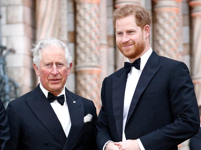 <p>A right royal soap opera: Charles and his youngest son, Harry </p>