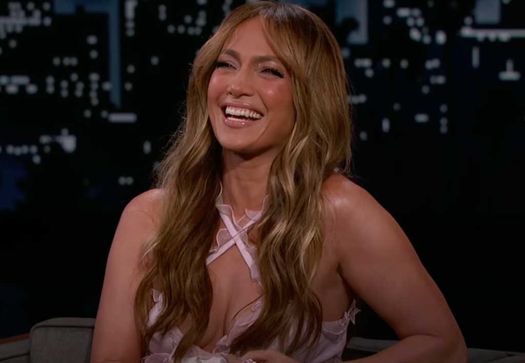 Jennifer Lopeze on Jimmel Kimmel last month