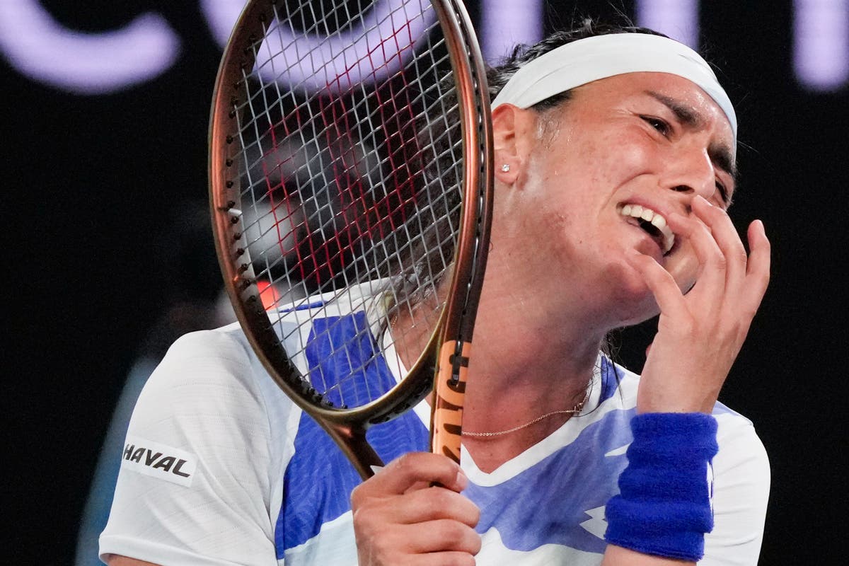 Tearful Ons Jabeur dumped out of Australian Open in second round