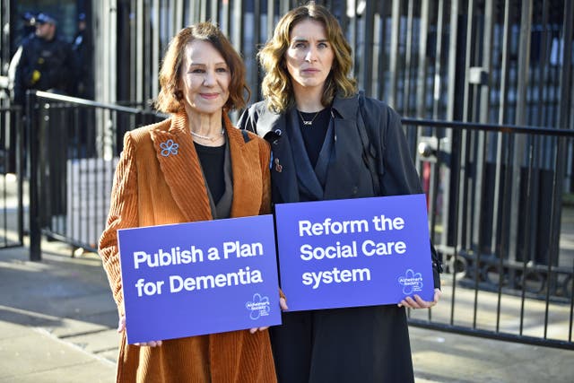 Dame Arlene Phillips and actor Vicky McClure, deliver an open letter to 10 Downing Street (Beresford Hodge/PA)