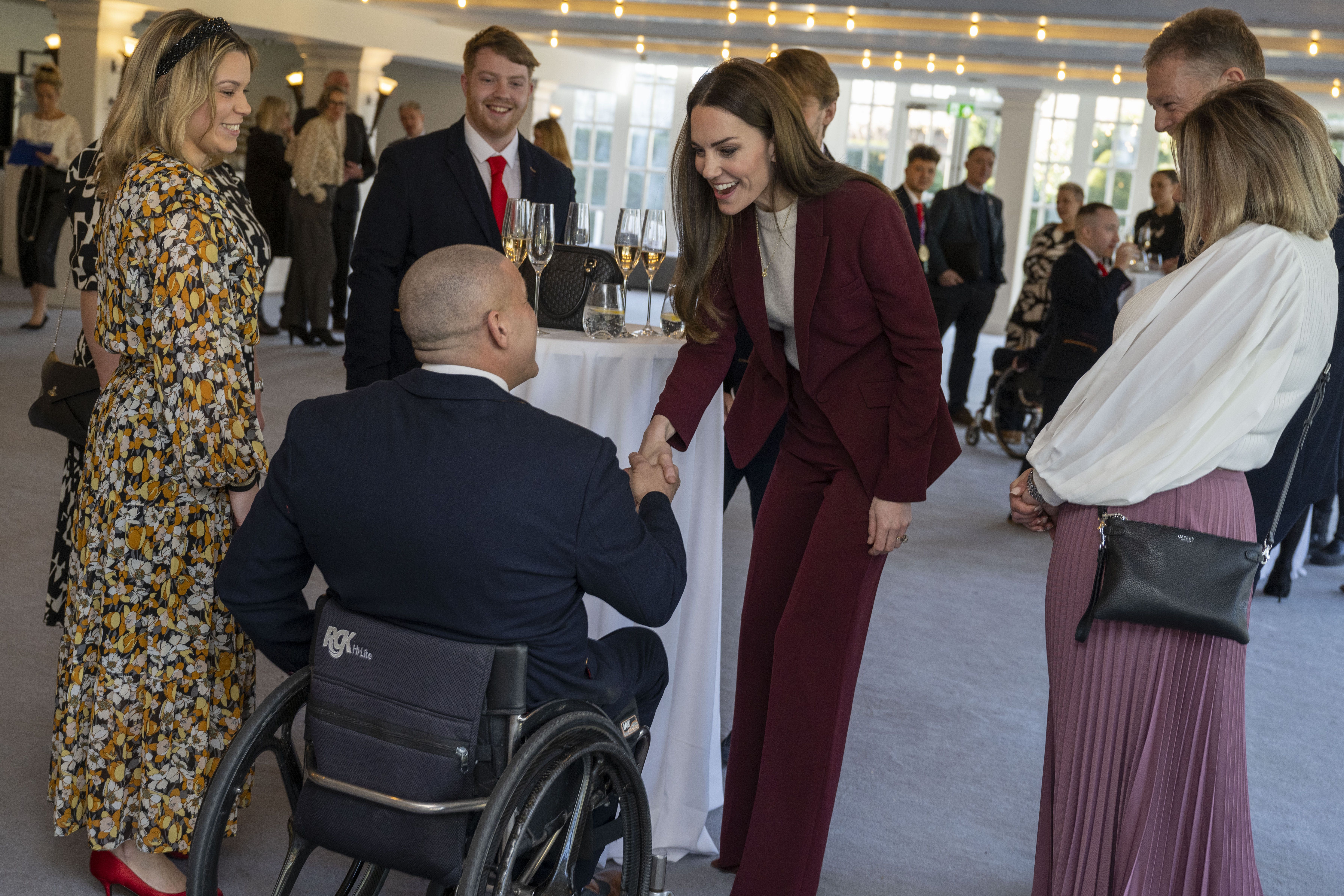 Louis mad about rugby, Kate reveals as she meets wheelchair World Cup winners The Independent