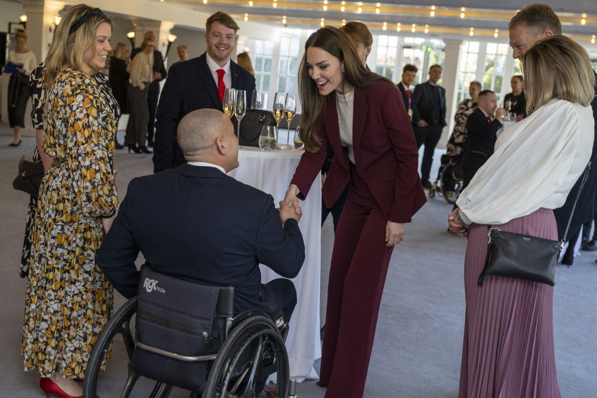Louis &lsquo;mad about rugby&rsquo;, Kate reveals as she meets wheelchair World Cup winners