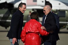 Biden news - live: President touches down in California to assess storm damage as US hits debt ceiling