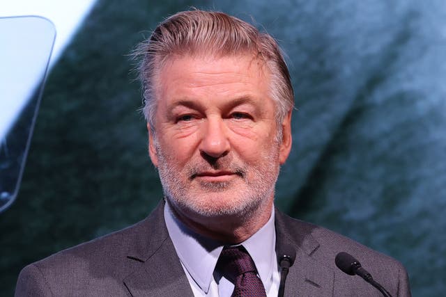 <p>Alec Baldwin speaks onstage at the 2022 Robert F Kennedy Human Rights Ripple of Hope Gala at New York Hilton on 6 December 2022 in New York City</p>
