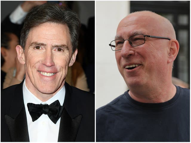 <p>Rob Brydon Ken Bruce</p>