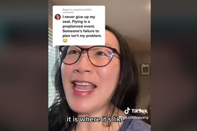 <p>The TikTok user was not impressed with a fellow passenger’s request</p>